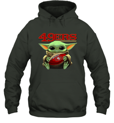 Baby Yoda Loves The San Francisco 49ers Star Wars NFL Shirts Hoodie - KnowlegdeTee