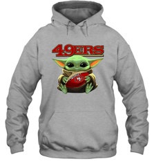 Baby Yoda Loves The San Francisco 49ers Star Wars NFL Shirts Hoodie - KnowlegdeTee