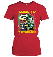 Green Bay Packers Star Wars Come to The Packer Side Faithful Playoff Women's T-Shirt - KnowlegdeTee