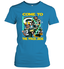 Green Bay Packers Star Wars Come to The Packer Side Faithful Playoff Women's T-Shirt - KnowlegdeTee