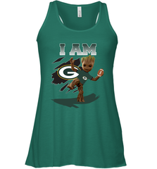 I am Green Bay Packers Groot Shirt For Fans Racerback Tank - KnowlegdeTee