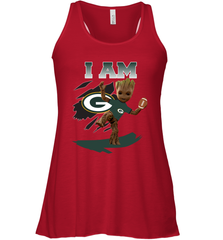 I am Green Bay Packers Groot Shirt For Fans Racerback Tank - KnowlegdeTee