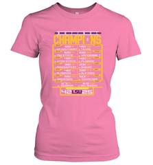 LSU Tigers College Football Playoff 2019 National Champions Schedule Fumble after Women's T-Shirt - KnowlegdeTee
