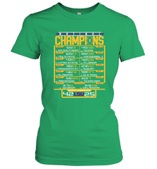 LSU Tigers College Football Playoff 2019 National Champions Schedule Fumble after Women's T-Shirt - KnowlegdeTee