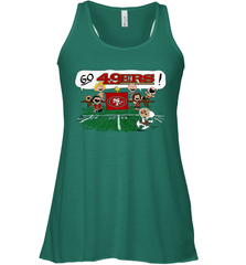 The Peanuts Cheering Go Snoopy San Francisco 49ers Racerback Tank - KnowlegdeTee