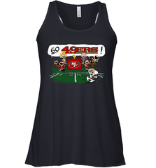 The Peanuts Cheering Go Snoopy San Francisco 49ers Racerback Tank - KnowlegdeTee