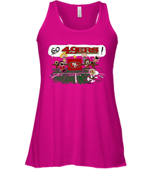 The Peanuts Cheering Go Snoopy San Francisco 49ers Racerback Tank - KnowlegdeTee