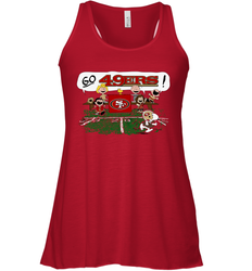 The Peanuts Cheering Go Snoopy San Francisco 49ers Racerback Tank - KnowlegdeTee