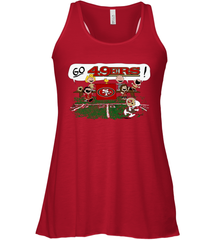 The Peanuts Cheering Go Snoopy San Francisco 49ers Racerback Tank - KnowlegdeTee