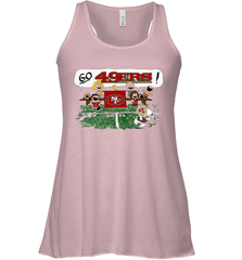 The Peanuts Cheering Go Snoopy San Francisco 49ers Racerback Tank - KnowlegdeTee