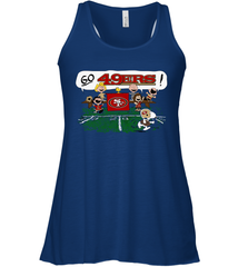 The Peanuts Cheering Go Snoopy San Francisco 49ers Racerback Tank - KnowlegdeTee