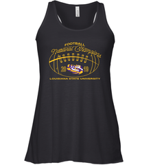 LSU Tigers Pressbox College Football Playoff 2019 National Champions Racerback Tank - KnowlegdeTee