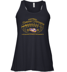 LSU Tigers Pressbox College Football Playoff 2019 National Champions Racerback Tank - KnowlegdeTee