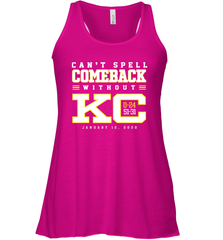 Can't Spell Comeback Without KC Kansas City Chiefs Shirt Racerback Tank - KnowlegdeTee
