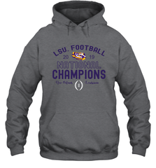 LSU Tigers Blue 84 College Football Playoff 2019 National Champions French Terry Hoodie - KnowlegdeTee