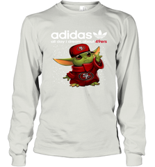 Baby Yoda Adidas All Day I Dream About San Francisco 49ers Shirts Long Sleeve T-Shirt - KnowlegdeTee