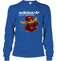Baby Yoda Adidas All Day I Dream About San Francisco 49ers Shirts Long Sleeve T-Shirt - KnowlegdeTee