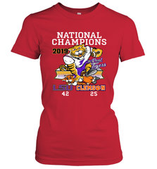 LSU Tigers College Football Playoff 2019 National Champions Score Women's T-Shirt - KnowlegdeTee