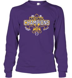 LSU Tigers Blue 84 College Football Playoff 2019 National Champions Long Sleeve T-Shirt - KnowlegdeTee