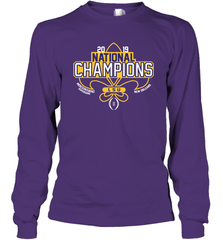 LSU Tigers Blue 84 College Football Playoff 2019 National Champions Long Sleeve T-Shirt - KnowlegdeTee