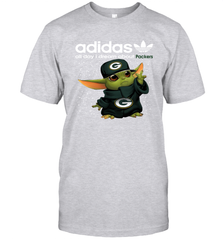 Baby Yoda Adidas All Day I Dream About Green Bay Packers NFL Shirts T-Shirt - KnowlegdeTee