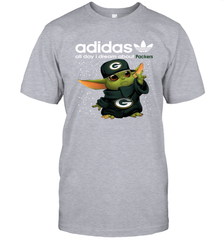 Baby Yoda Adidas All Day I Dream About Green Bay Packers NFL Shirts T-Shirt - KnowlegdeTee