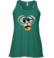 Green Bay Packers The Heart Mickey Mouse Disney Football Racerback Tank - KnowlegdeTee