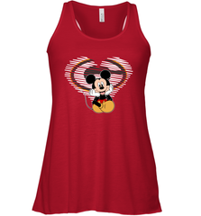 Green Bay Packers The Heart Mickey Mouse Disney Football Racerback Tank - KnowlegdeTee