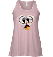 Green Bay Packers The Heart Mickey Mouse Disney Football Racerback Tank - KnowlegdeTee