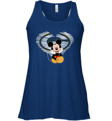 Green Bay Packers The Heart Mickey Mouse Disney Football Racerback Tank - KnowlegdeTee