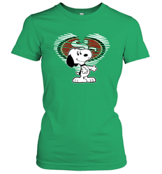 I Love San Francisco 49ers Snoopy In My Heart Fan Women's T-Shirt - KnowlegdeTee