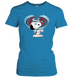 I Love San Francisco 49ers Snoopy In My Heart Fan Women's T-Shirt - KnowlegdeTee