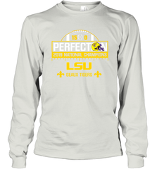 LSU National Championship Undefeated Season Perfection Shirt Long Sleeve T-Shirt - KnowlegdeTee