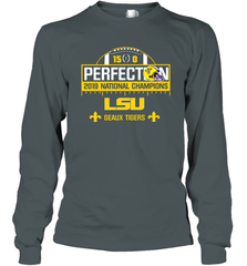 LSU National Championship Undefeated Season Perfection Shirt Long Sleeve T-Shirt - KnowlegdeTee