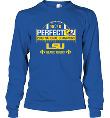 LSU National Championship Undefeated Season Perfection Shirt Long Sleeve T-Shirt - KnowlegdeTee