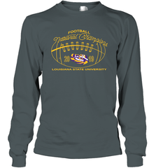 LSU Tigers Pressbox College Football Playoff 2019 National Champions Long Sleeve T-Shirt - KnowlegdeTee