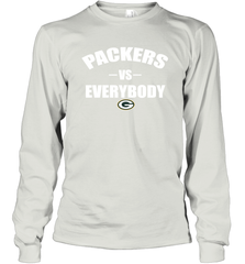 Green Bay Packers Vs Everybody Fan Gift Long Sleeve T-Shirt - KnowlegdeTee