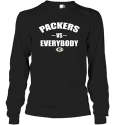 Green Bay Packers Vs Everybody Fan Gift Long Sleeve T-Shirt - KnowlegdeTee