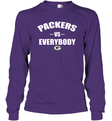 Green Bay Packers Vs Everybody Fan Gift Long Sleeve T-Shirt - KnowlegdeTee