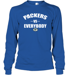Green Bay Packers Vs Everybody Fan Gift Long Sleeve T-Shirt - KnowlegdeTee