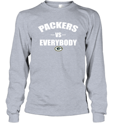 Green Bay Packers Vs Everybody Fan Gift Long Sleeve T-Shirt - KnowlegdeTee