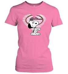 I Love Green Bay Packers Snoopy In My Heart Fan Women's T-Shirt - KnowlegdeTee