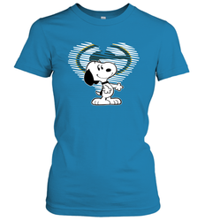 I Love Green Bay Packers Snoopy In My Heart Fan Women's T-Shirt - KnowlegdeTee