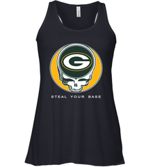 Green Bay Packers Grateful Dead Steal Your Base Fan Gift Racerback Tank - KnowlegdeTee