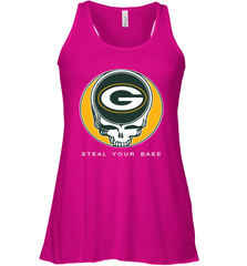 Green Bay Packers Grateful Dead Steal Your Base Fan Gift Racerback Tank - KnowlegdeTee