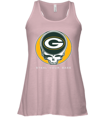 Green Bay Packers Grateful Dead Steal Your Base Fan Gift Racerback Tank - KnowlegdeTee