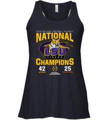 LSU Nationals Championship 2020 With Scores Shirt Racerback Tank - KnowlegdeTee