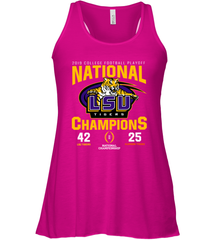 LSU Nationals Championship 2020 With Scores Shirt Racerback Tank - KnowlegdeTee