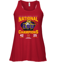 LSU Nationals Championship 2020 With Scores Shirt Racerback Tank - KnowlegdeTee