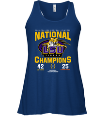 LSU Nationals Championship 2020 With Scores Shirt Racerback Tank - KnowlegdeTee